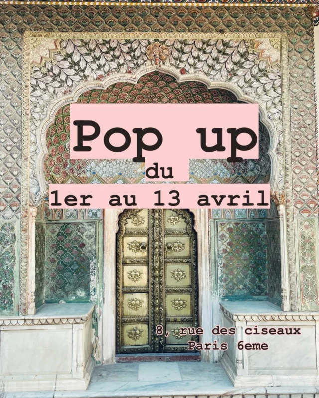 Toko revient dans le quartier de St Germain des Près pour deux semaines, dans une boutique idéalement située pour votre shopping. Je vous attends pour vous faire découvrir mes dernières trouvailles et créations... avec de tous nouveaux arrivages en provenance du Rajasthan ! 

Ça va se passer, au 8 rue des Ciseaux, Paris 6 ème, du Mardi 1 avril de 11h00 à 19h00 jusqu’au Dimanche 13 avril de 11h à 15h.

 Hâte de vous revoir !🤩