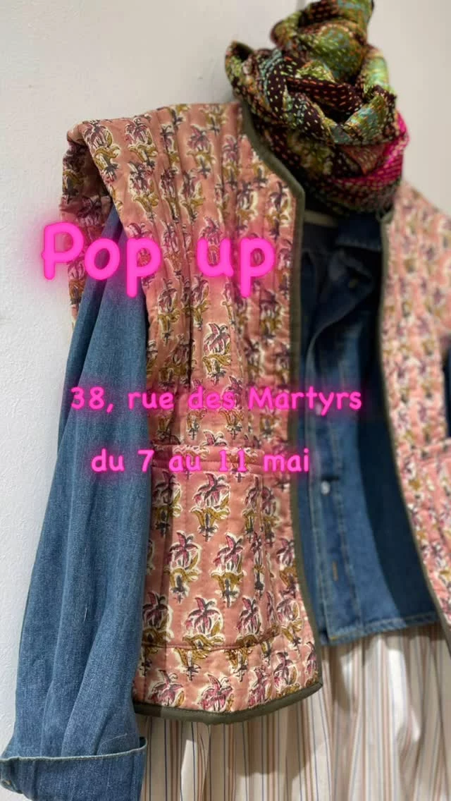 Toko poursuit son voyage parisien...
Après St Germain des Prés, une nouvelle adresse iconique, pleine de charme !
Autrefois, la rue reliait le coeur de la capitale au village de Montmartre. Les boutiques étaient nombreuses et belles... Elles le sont toujours.
Toko vous attend au 38 rue des Martyrs, Paris 9 ème, du Mercredi 7 au Dimanche 11 mai de 11h00 à 19h00.

 Hâte de vous revoir !

Amicalement,

Chantal